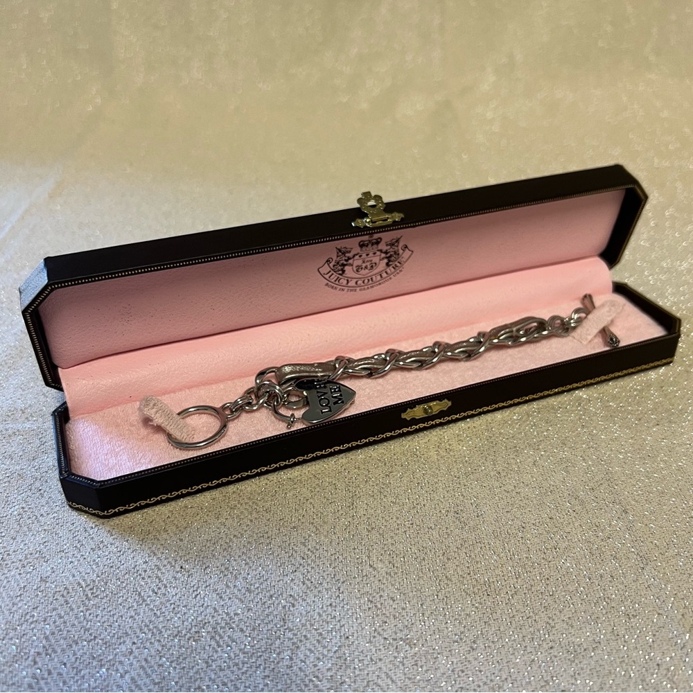 Vintage Juicy Couture Bracelet, Silver Tone - Picture 7 of 9